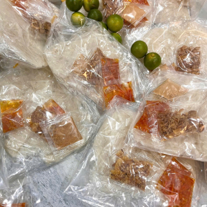 Bánh tráng dẻo muối nhuyễn hành phi