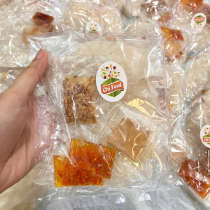 Bánh tráng dẻo muối nhuyễn hành phi