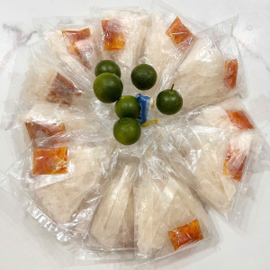 Bánh tráng xâu sợi khô muối sa tế xâu 12 bịch