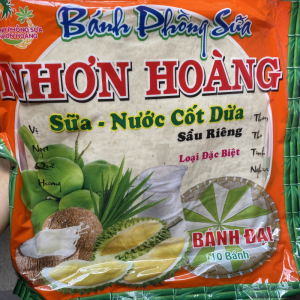 Bánh Tráng Sữa Sầu Riêng Miền Tây Túi 10 Miếng 400G