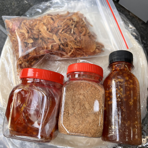 Combo 500g Bánh tráng phơi sương tròn muối sặc sate hành phi sốt tắc cay