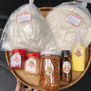 Combo53 Bánh tráng phơi sương trộn chấm cuốn đồ ăn vặt Chifood92