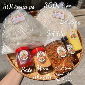 Combo53 Bánh tráng phơi sương trộn chấm cuốn đồ ăn vặt Chifood92