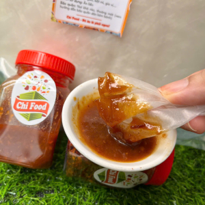 Bánh tráng chấm Chi Food combo 500g phơi sương kèm hũ muối sệt