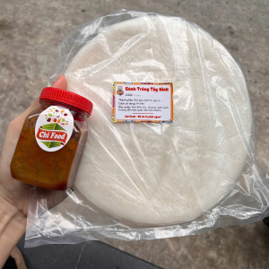Bánh tráng chấm Chi Food combo 500g phơi sương kèm hũ muối sệt